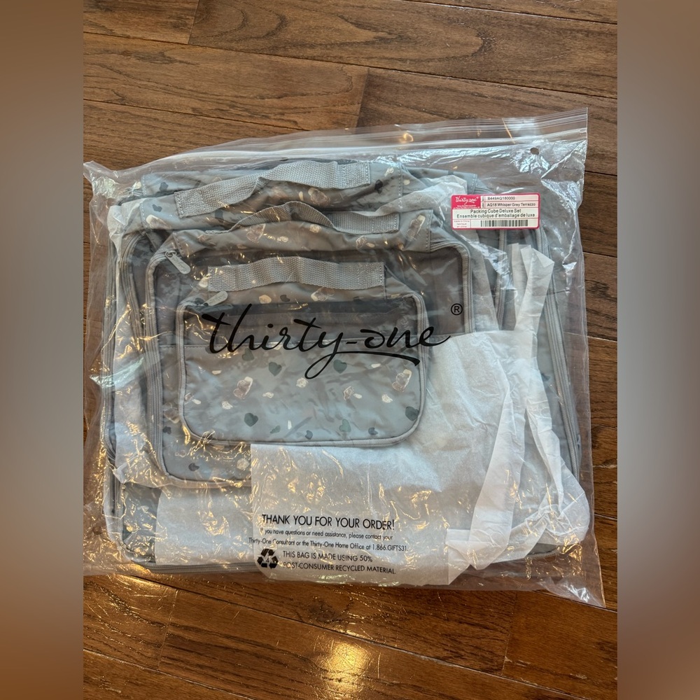 Thirty-One Packing Cubes Deluxe Set NEW